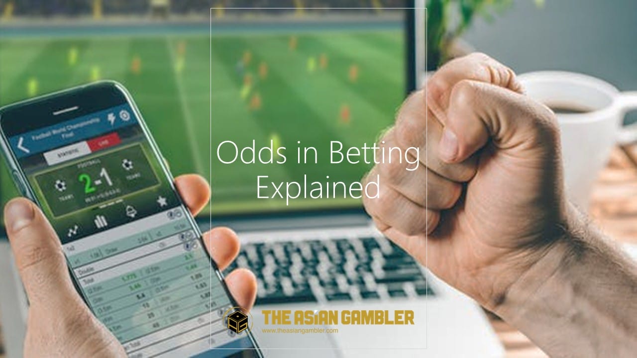 Odds In Betting Explained in a photo with smartphone gambling app