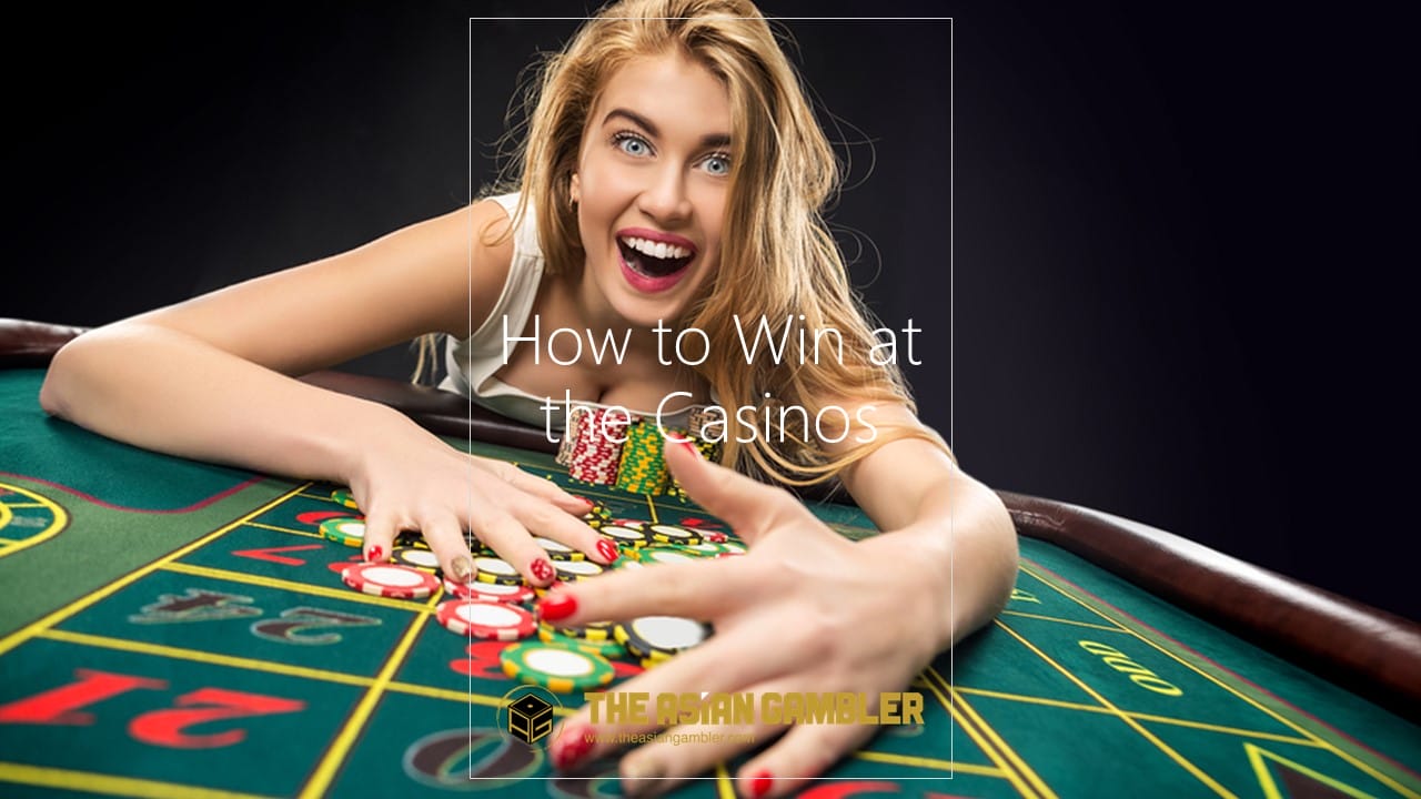 female gambler wins at the casino in Asia