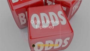 Odds In Betting Explained in a red diced