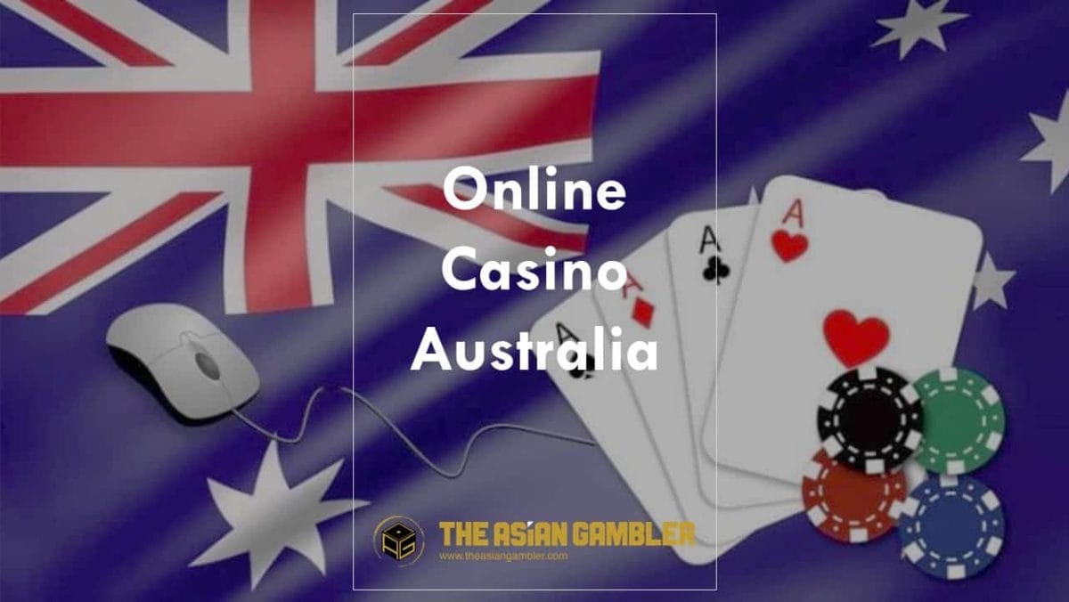 Online Casinos in Australia with Cards and Flag