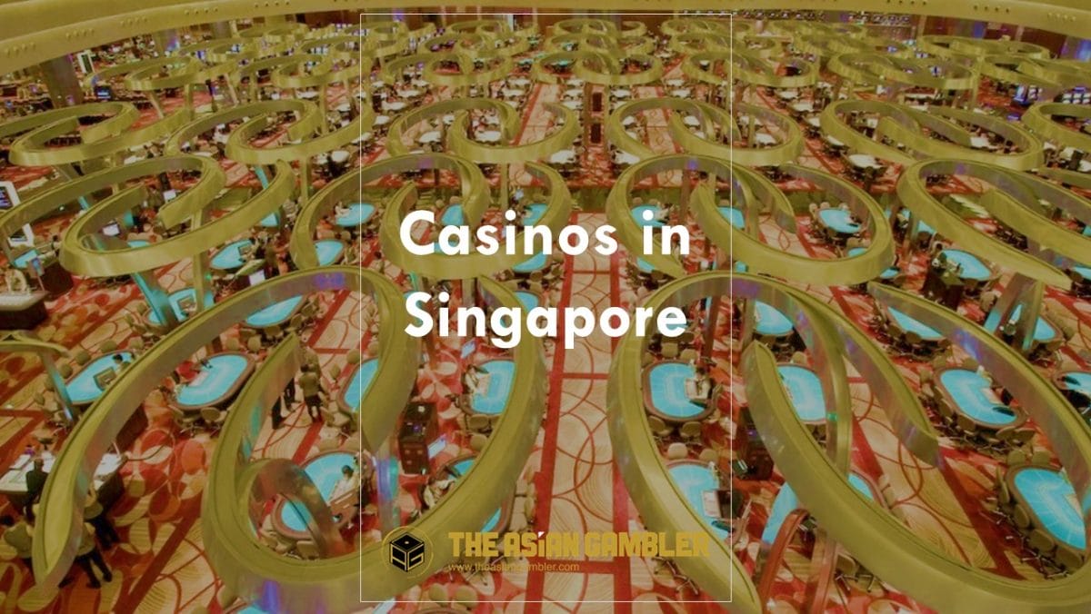 Casino tables in Marina Bay Sands, one of the Singapore casinos