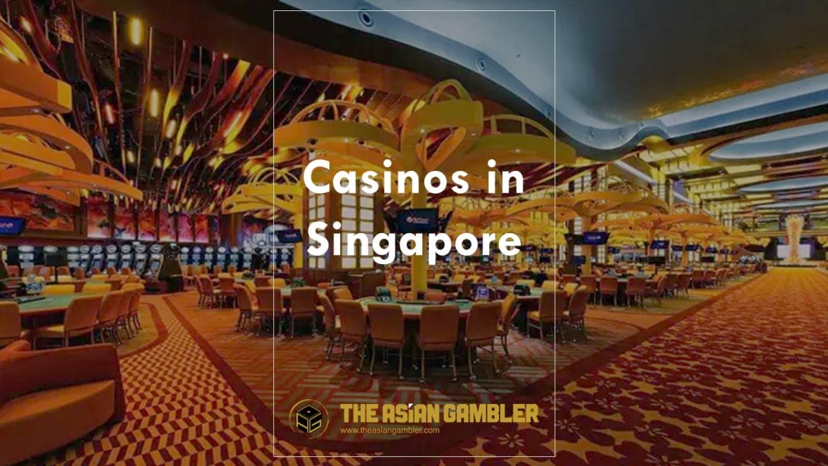 Casino tables in Resorts World Sentosa, one of the Singapore casinos